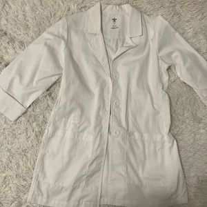 Med Couture womens white coat. New.
